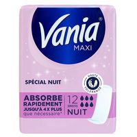 VANIA Maxi Serviette sp&eacute;cial nuit x12