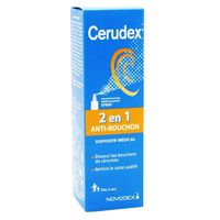 CERUDEX 2EN1 ANTI BOUCHON S aur Spr/15ml