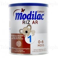 MODILAC Expert Riz AR 1er &acirc;ge 0-6 mois pot 800g