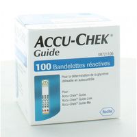 ACCU-CHEK 100 bandelettes r&eacute;actives