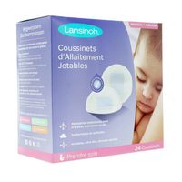 LANSINOH Coussinets d'allaitement jetables x24