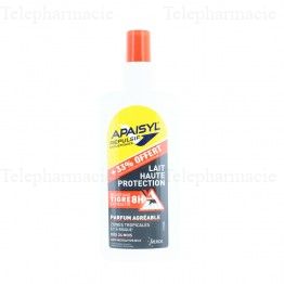 APAISYL R&eacute;pulsif moustiques lait haute protection + 33% offert flacon 120ml