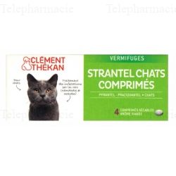 CLEMENT THEKAN Strantel vermifuge chats boîte de 2 comprimés