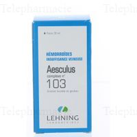 Complexe n&deg;103 aesculus Flacon compte-gouttes de 30 ml