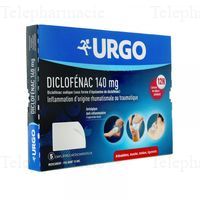 URGO Diclof&eacute;nac 140mg Empl&acirc;tres x5