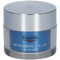 EUCERIN Hyaluron-Filler + 3x Effect - Gel-cr&egrave;me Soin de nuit booster d'hydratation 50ml