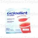 GELODIET Eau g&eacute;lifi&eacute;e avec &eacute;dulcorant saveur grenadine 4x120g
