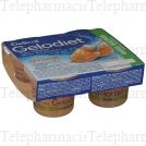 GELODIET Eau g&eacute;lifi&eacute;e avec &eacute;dulcorant saveur orange sans sucre 4x120g