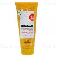 KLORANE Mono&iuml; - Gel Cr&egrave;me Solaire SPF30 visage et corps tube 200ml