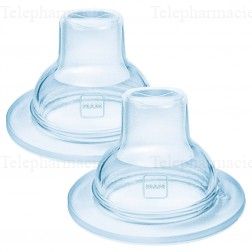 Bec souple biberon antifuite silicone x2