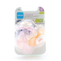 MAM Original - Sucettes +18 mois jour et nuit Rose