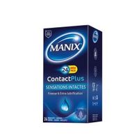 MANIX Contact plus - Pr&eacute;servatifs sensations intactes Bo&icirc;te de 24 pr&eacute;servatifs
