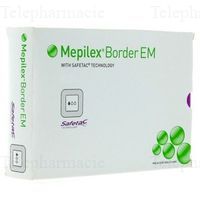 MOLNLYCKE Mepilex Borde EM - Pansement hydrocellulaire silicon&eacute; 4x5cm