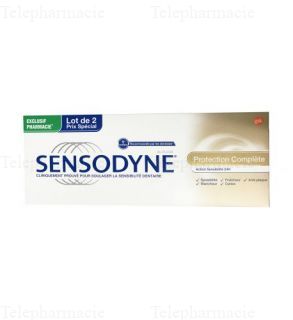 SENSODYNE Lot de 2 dentifrices Protection Compl&egrave;te tube 75mlx 2