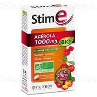 NUTREOV Stim E Ac&eacute;rola 1000mg BIO 28 Comprim&eacute;s