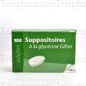 SUPPOSITOIRES &agrave; la GLYCERINE Adultes GIFRER Bo&icirc;te de 100 suppositoires