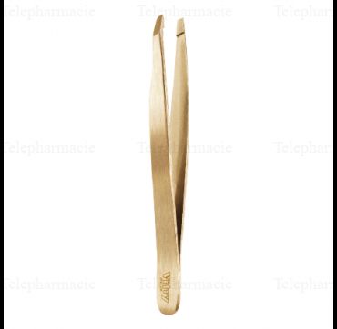 VITRY Pince &agrave; &eacute;piler Mors en biais Inox dor&eacute; 9cm