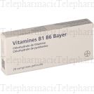 Vitamine b1 b6 bayer Bo&icirc;te de 20 comprim&eacute;s