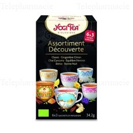 YOGI TEA Assortiment D&eacute;couverte 6x3 sachets 34.2g