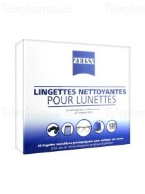 Lingettes nettoyantes pour lunettes - bo&icirc;te de 30 lingettes